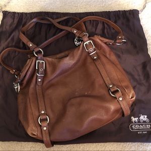 Coach Leather Shoulder/Crossbody Convertible Bag